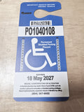 Virginia Handicap Permit Tag