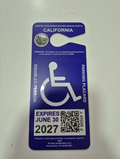 California Handicap Parking Permit Placard