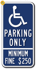 Handicap Parking Only Sign