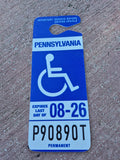 PA handicap parking permit tag